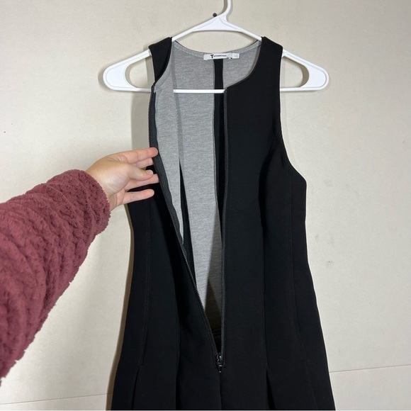 T by Alexander Wang Scuba Neoprene Pleated Dress Size Small - Picture 6 of 11
